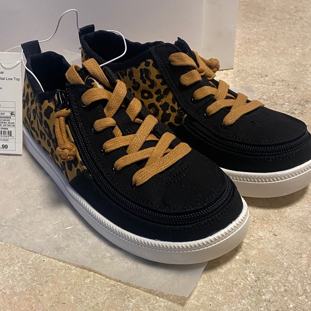 Leopard Print Kids Sneakers